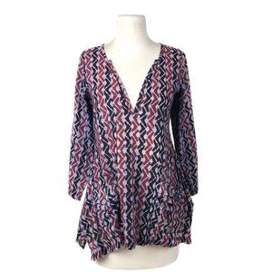 Marketplace India Dignity Not Charity Batik Kantha V Neck A Line Tunic Petite S